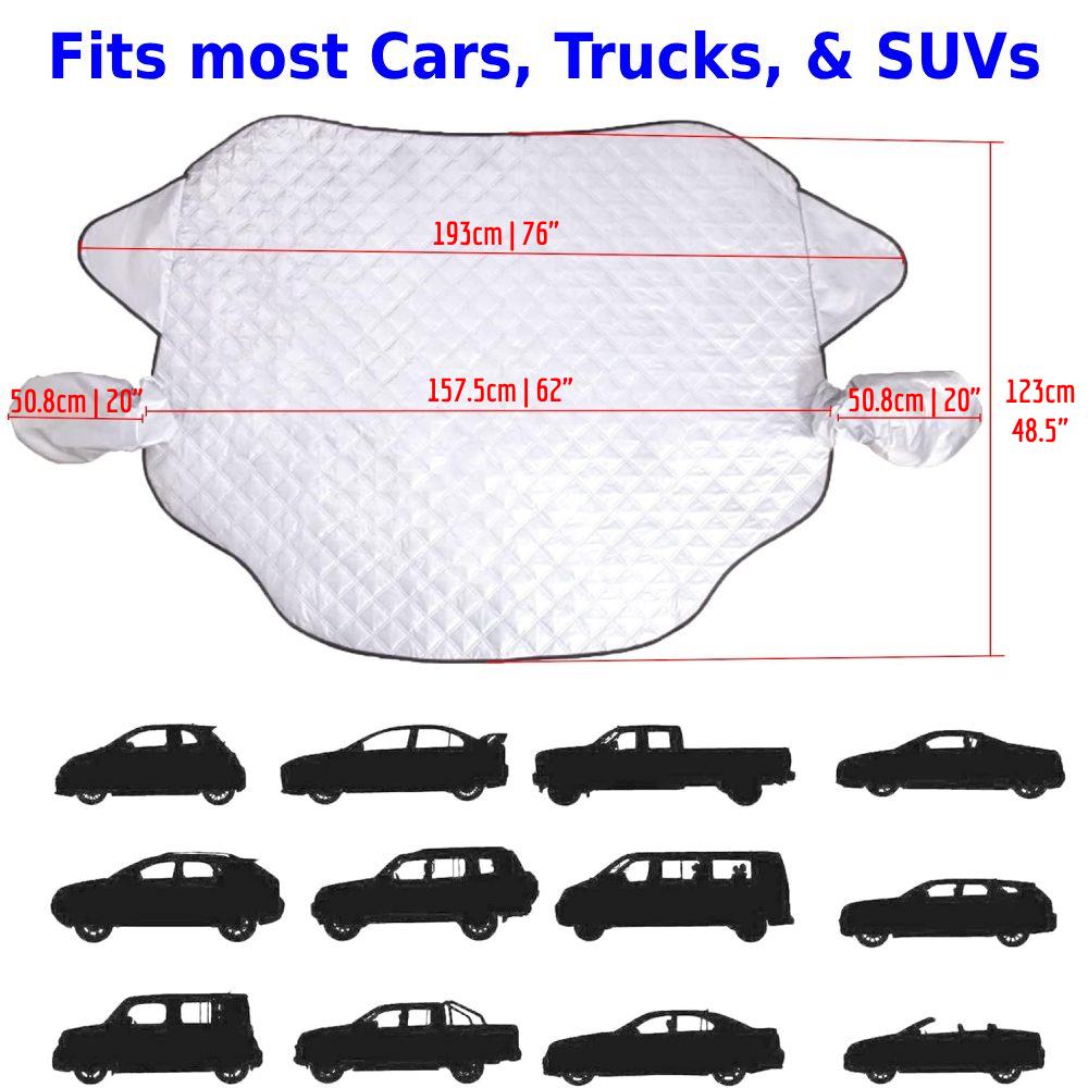 Car Windshield Cover dimensions and specifications